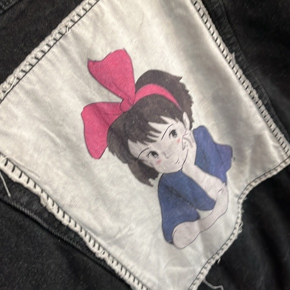 Her Universe Kiki’s Delivery Service Studio Ghibli Black Jean Jacket Size L - Picture 3 of 5